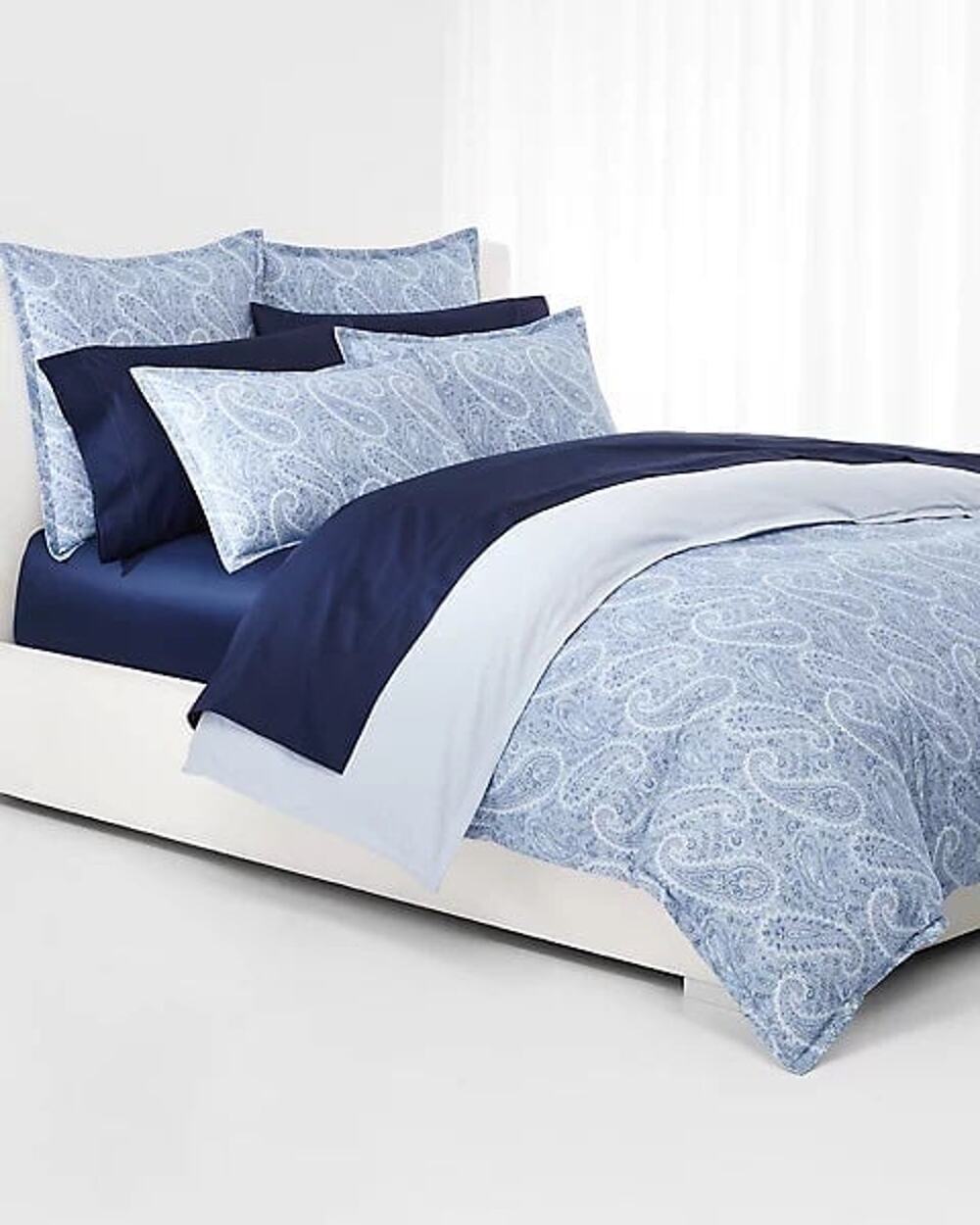 NEW❤️LAUREN RALPH LAUREN Bantry Paisley Cotton Full/Queen Duvet Cover Sets